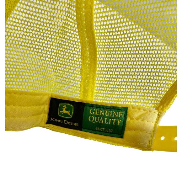 #4775 Vintage Adjustable John Deere baseball cap green yellow - Picture 3 of 6